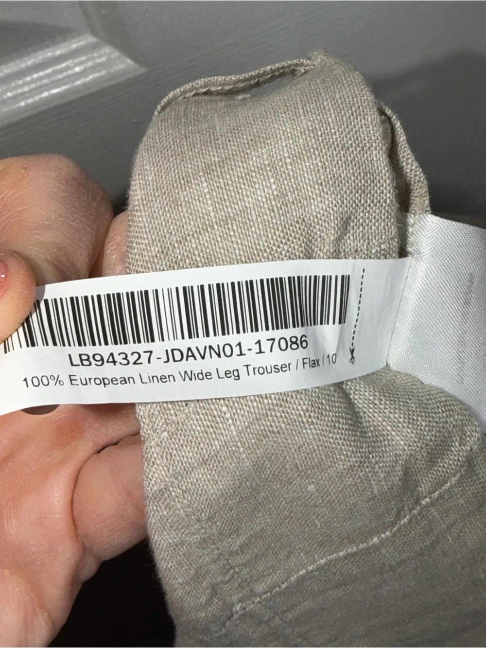 Quince Women’s 10 100% European Linen Wide Leg Trouser Pants Flax 10 Tan Classic